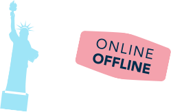 on-offline sticker